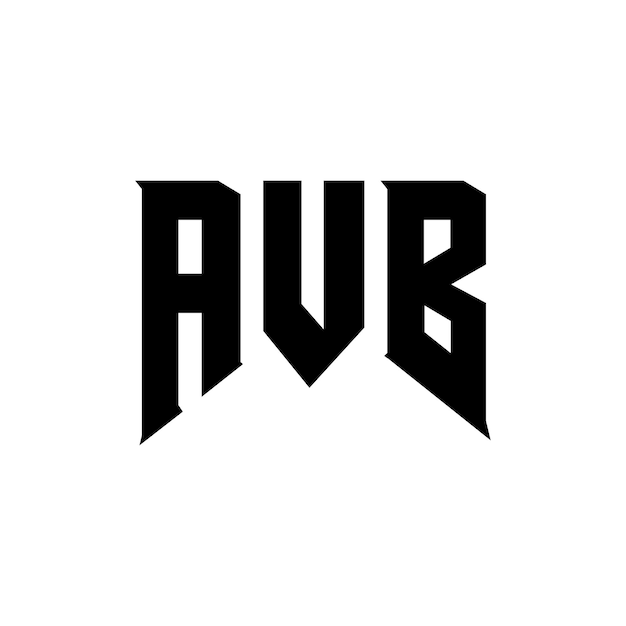 Diseño de logotipo de letra AVB para una empresa de tecnología Diseño del logotipo AVB combinación de colores blanco y negro Logotipo AVB Vector AVB Diseño del icono AVB Alfabeto AVB Tipografía diseño del logotipo