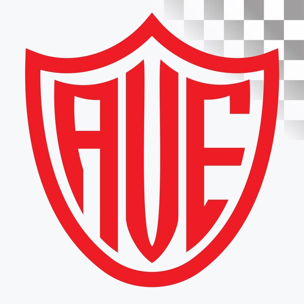 Diseño de logotipo de letra AVE