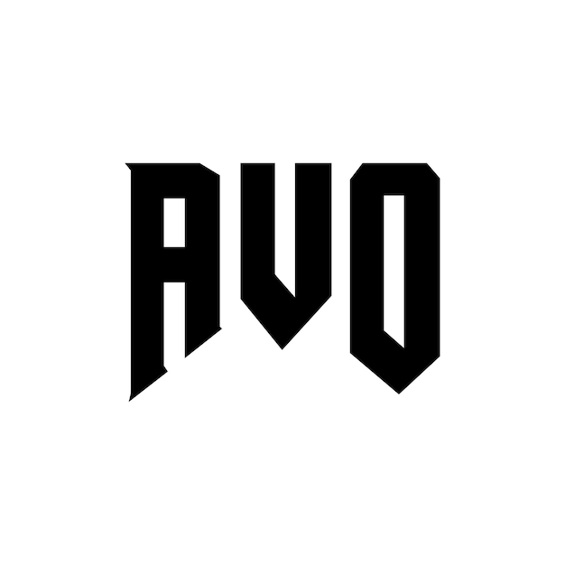 Diseño de logotipo de letra AVO para una empresa de tecnología Diseño del logotipo AVO combinación de colores blanco y negro Logotipo AVO vector AVO diseño Icono AVO alfabeto AVO tipografía diseño del logotipo