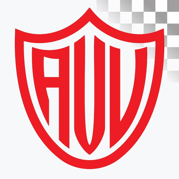 Diseño del logotipo de la letra AVV