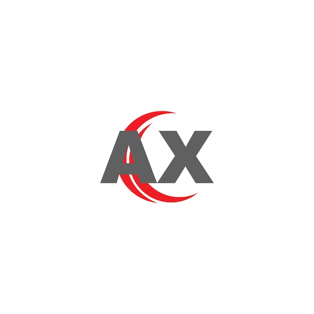 Vector diseño del logotipo de la letra ax plantilla vectorial del logotipo del monograma de negocios y bienes raíces ax