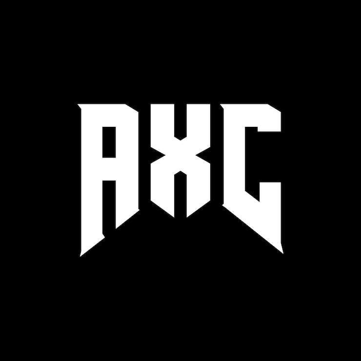 Vector diseño de logotipo de letra axc para la empresa de tecnología axc diseño de logotipo combinación de colores blanco y negro axc logotipo axc vector axc diseño axc icono axc alfabeto axc tipografía diseño de logotip