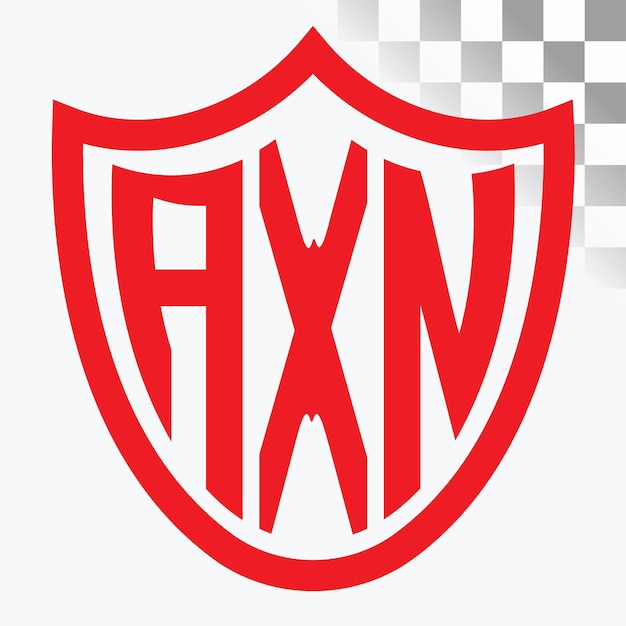 Diseño del logotipo de la letra AXN