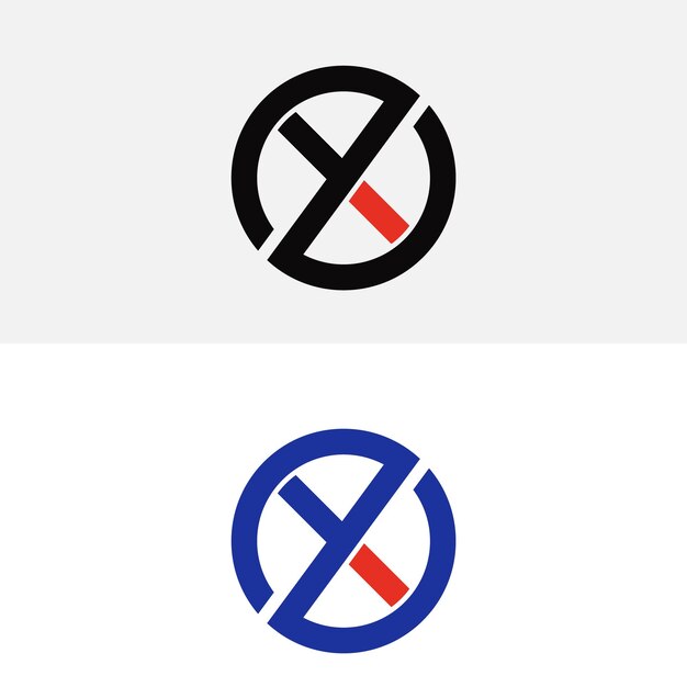 Diseño del logotipo de la letra aXY Icon de la letra inicial del logotipo XY Diseño minimalista de la letra XY X Y