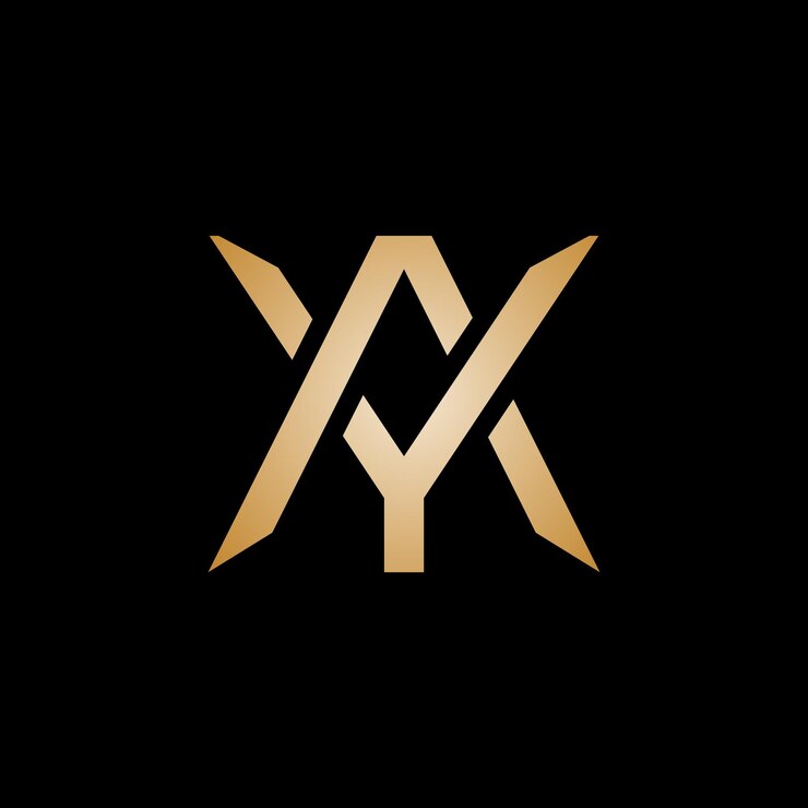 Vector diseño del logotipo de la letra ay ya monograma