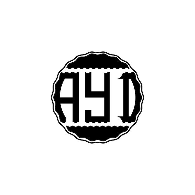 Vector diseño de logotipo de letra 'ayd'