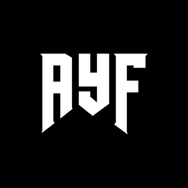 Diseño de logotipo de letra AYF para una empresa de tecnología Diseño de Logotipo AYF Combinación de colores blanco y negro Logo AYF Vector AYF Diseño de Icono AYF Alfabeto AYF Tipotipo Diseño de Logo AYF