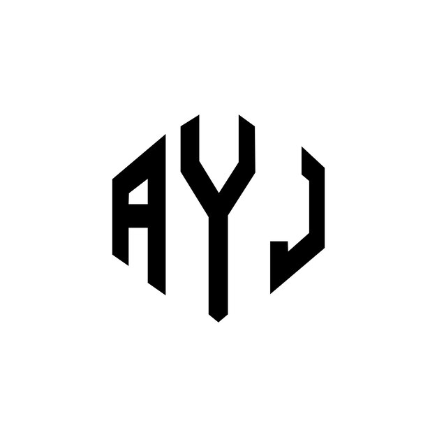 Diseño de logotipo de letra AYL con forma de polígono AYL polígono y forma de cubo diseño de logotipo AYL hexágono patrón de logotipo vectorial colores blanco y negro AYL monograma logotipo de negocios e inmobiliario