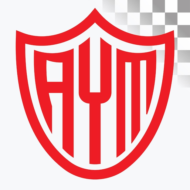 Diseño de logotipo de letra AYM