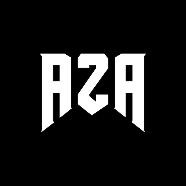 Diseño de logotipo de letra AZA para una empresa de tecnología Diseño de Logotipo AZA combinación de colores blanco y negro Logotipo Aza Vector AZA Diseño de Icono AZA Alfabeto AZA Tipotipo Diseño de Logotipo AZA