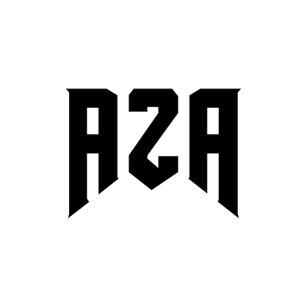 Diseño de logotipo de letra AZA para una empresa de tecnología Diseño de Logotipo AZA combinación de colores blanco y negro Logotipo Aza Vector AZA Diseño de Icono AZA Alfabeto AZA Tipotipo Diseño de Logotipo AZA