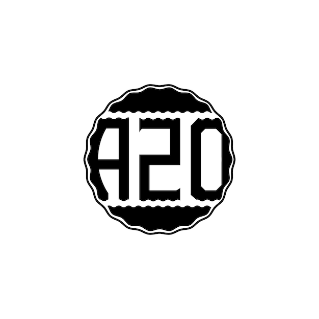 Diseño de logotipo de letra 'AZO'