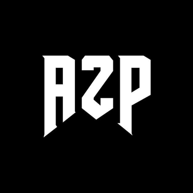 Diseño de logotipo de letra AZP para una empresa de tecnología Diseño de Logotipo AZP combinación de colores blanco y negro Diseño de diseño de logotipo AZP Vector AZP Diseño de icono AZP Alfabeto AZP Tipo de logotipo