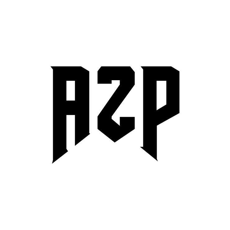 Vector diseño de logotipo de letra azp para una empresa de tecnología diseño de logotipo azp combinación de colores blanco y negro diseño de diseño de logotipo azp vector azp diseño de icono azp alfabeto azp tipo de logotipo