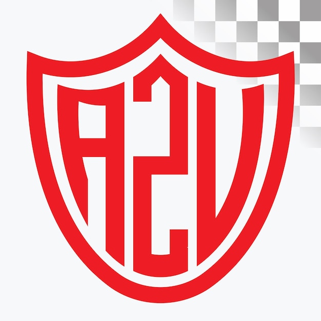 Diseño de logotipo de letra AZV