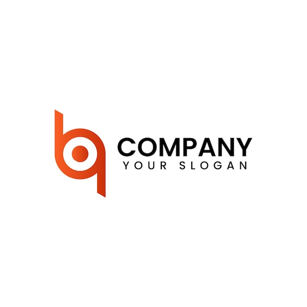 Un diseño de logotipo de letra b y b