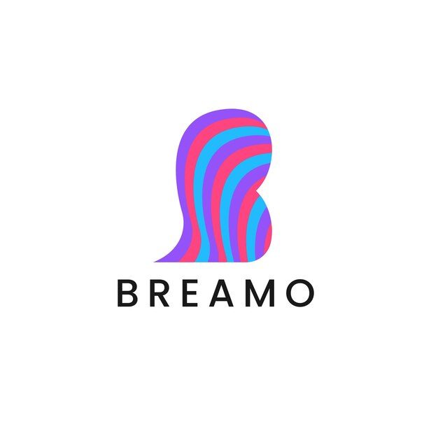 Diseño de logotipo de letra B colorido moderno