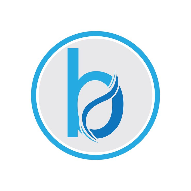 Vector diseño de logotipo de letra b logotipo de letra b logotipo de b identidad de marca plantilla de diseño de vector de logotipo corporativo b