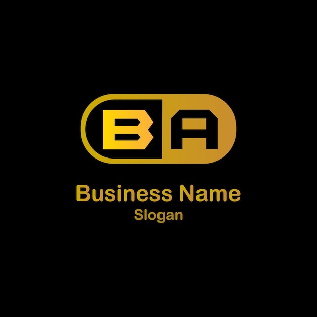 Diseño del logotipo de la letra BA328