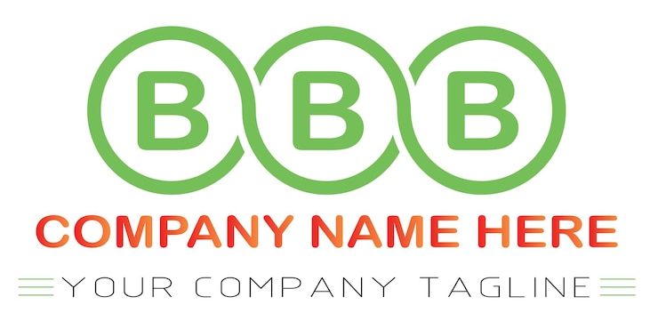 Vector diseño de logotipo letra bbb