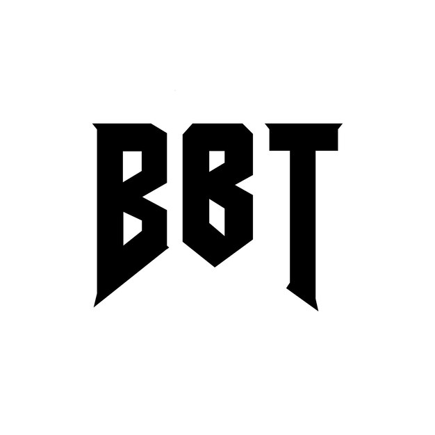 Diseño de logotipo de letra BBT para una empresa de tecnología Diseño del logotipo BBT combinación de colores blanco y negro Logotipo BBT Vector BBT Diseño del icono BBT Alfabeto BBT Tipo de diseño del logotipo