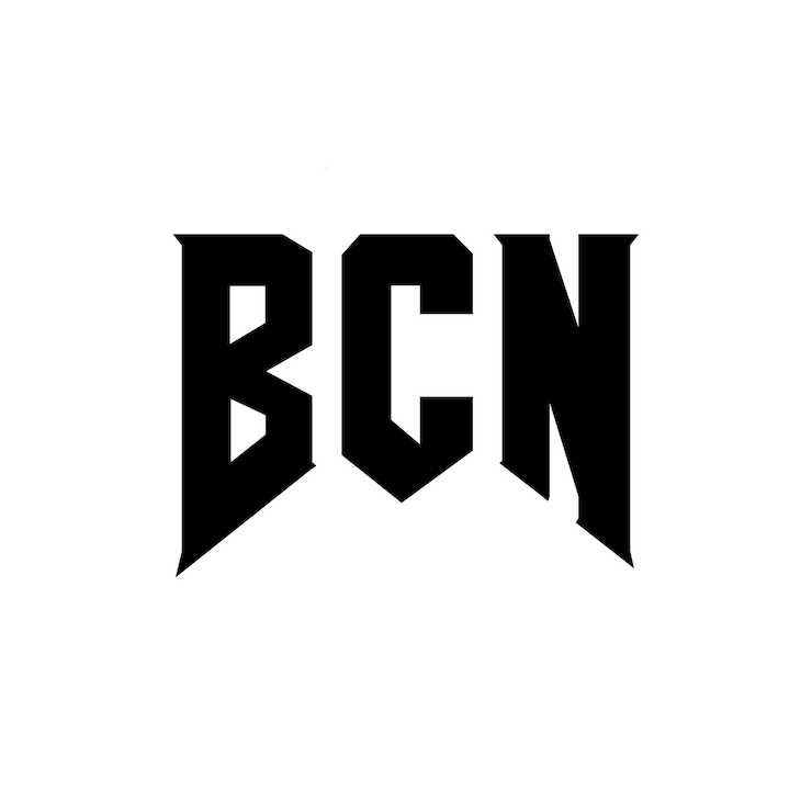 Vector diseño de logotipo de letra bcn para una empresa de tecnología diseño de logotipo bcn combinación de colores blanco y negro bcn logotipo bcn vector bcn diseño bcn icono bcn alfabeto bcn tipografía diseño de logotipo