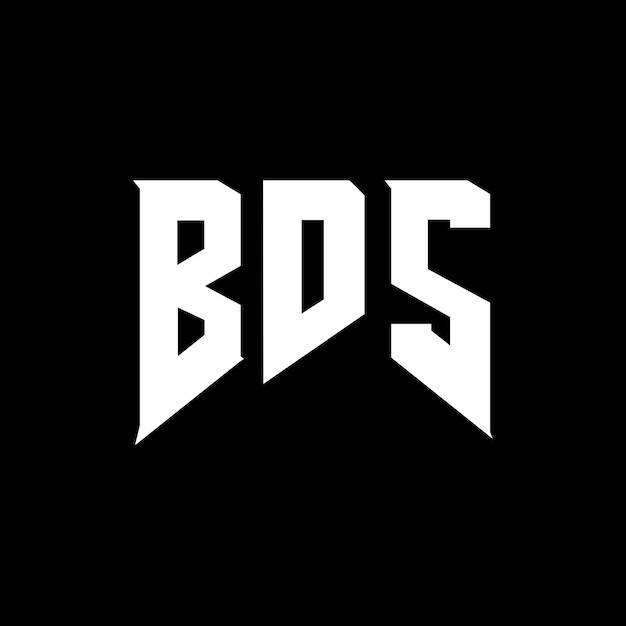 Diseño de logotipo de letra BDS para una empresa de tecnología Diseño del logotipo BDS combinación de colores blanco y negro Diseño del icono BDS Vector BDS Diseño del ícono BDS Alfabeto BDS Tipografía diseño del logotipo