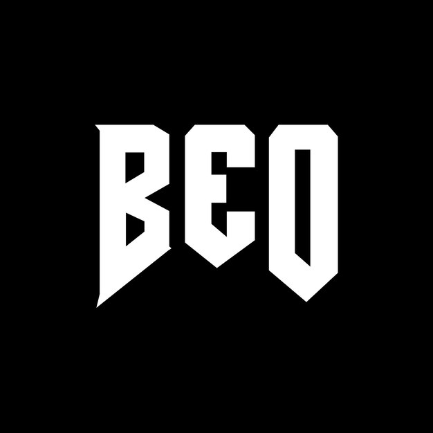 Diseño de logotipo de letra BEO para una empresa de tecnología Diseño del logotipo de BEO combinación de colores blanco y negro BEO logotipo BEO vector BEO diseño BEO icono BEO alfabeto BEO tipografía diseño del logotipo