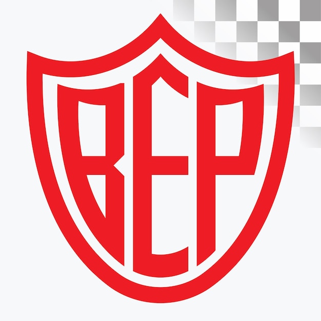 Diseño del logotipo de la letra BEP