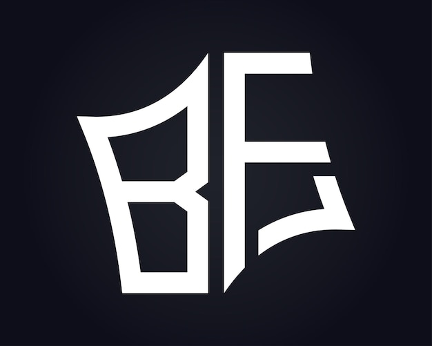 El diseño del logotipo de la letra BF es arte vectorial