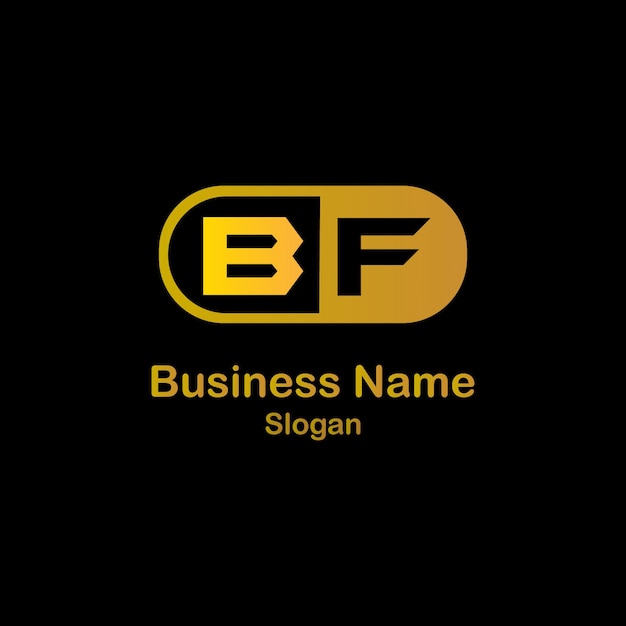 Diseño del logotipo de la letra BF123
