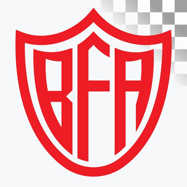 Diseño de logotipo de letra BFA