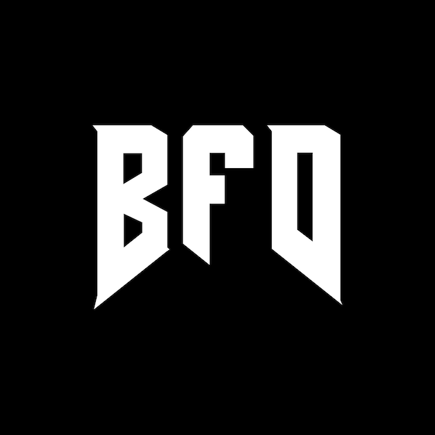 Diseño de logotipo de letra BFD para una empresa de tecnología Diseño de Logotipo BFD combinación de colores blanco y negro BFD logotipo BFD vector BFD diseño icono BFD alfabeto BFD tipografía diseño de logotipo
