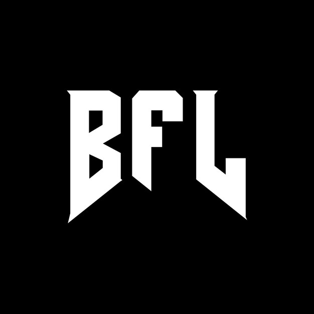 Diseño de logotipo de letra BFL para una empresa de tecnología Diseño del logotipo BFL Combinación de colores blanco y negro BFL Logotipo BFL Vector BFL Diseño del icono BFL Alfabeto BFL Tipo de logotipo Diseño
