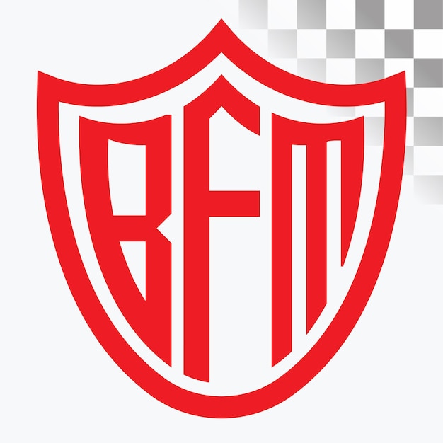 Diseño de logotipo de letra BFM