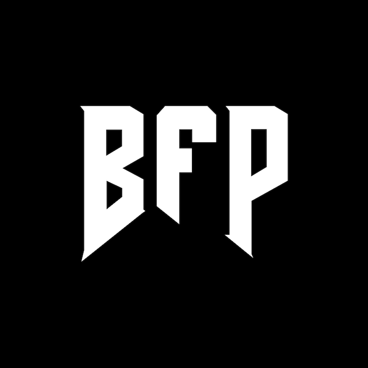 Vector diseño de logotipo de letra bfp para una empresa de tecnología diseño de diseño de logotipo bfp combinación de colores blanco y negro bfp logotipo vector bfp diseño bfp icono bfp alfabeto bfp tipografía diseño del logotipo