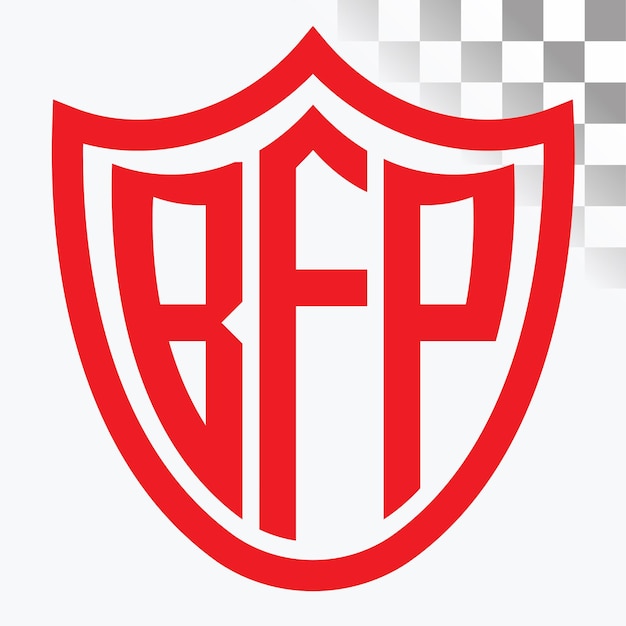Diseño de logotipo de letra BFP