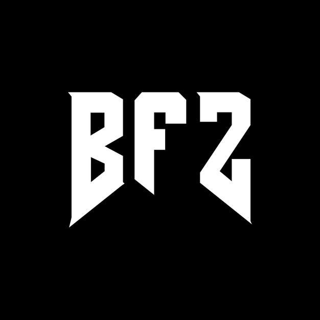 Diseño de logotipo de letra BFZ para una empresa de tecnología Diseño de Logotipo BFZ Combinación de colores blanco y negro Logo BFZ Vector BFZ Diseño de icono BFZ Alfabeto BFZ Tipo de logotipo Diseño