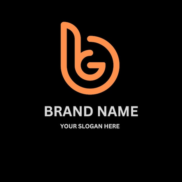Diseño del logotipo de la letra BG218