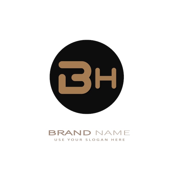 Diseño del logotipo de la letra BH113