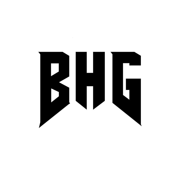 Vector diseño de logotipo de letra bhg para una empresa de tecnología diseño de logotipo bhg combinación de colores blanco y negro bhg logo bhg vector bhg diseño bhg icono bhg alfabeto bhg tipografía diseño del logotipo