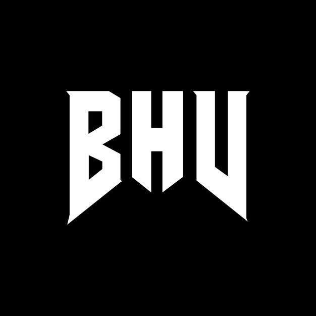 Diseño de logotipo de letra BHV para una empresa de tecnología Diseño del logotipo BHV combinación de colores blanco y negro BHV logotipo Vector BHV diseño BHV icono BHV alfabeto BHV tipografía diseño del logotipo