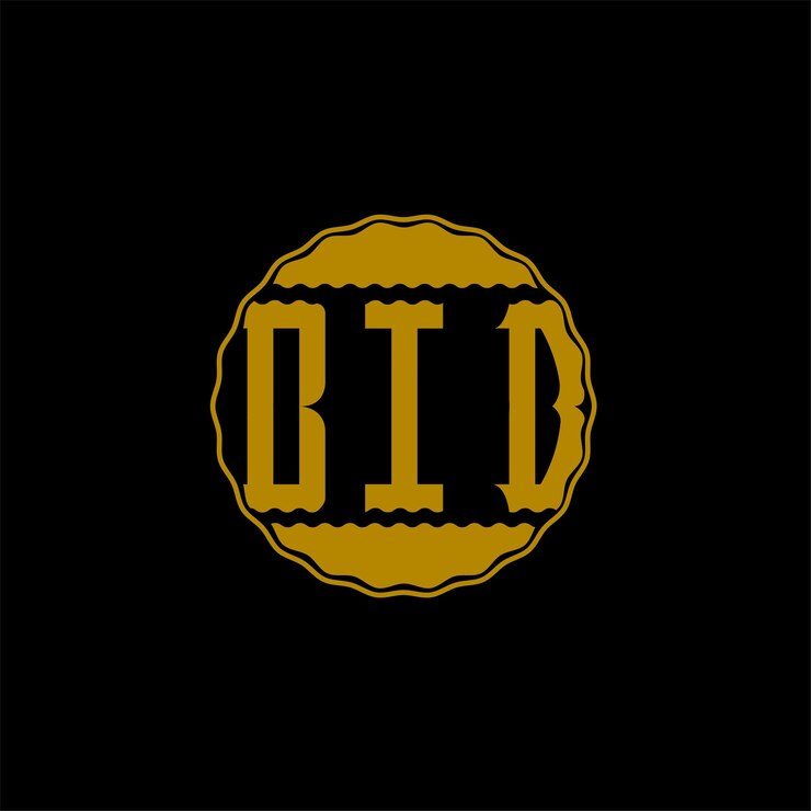 Vector diseño de logotipo de letra 'bib'