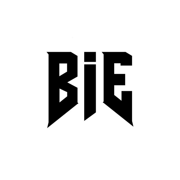 Diseño de logotipo de letra BIE para una empresa de tecnología Diseño del logotipo BIE combinación de colores blanco y negro Logotipo BIE Vector Diseño BIE Icono BIE Alfabeto BIE Tipografía Diseño del Logotipo
