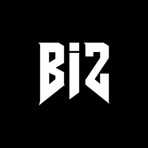 Diseño de logotipo de letra BIZ para la empresa de tecnología Diseño de Logotipo BIZ combinación de colores blanco y negro BIZ logotipo BIZ vector BIZ diseño BIZ icono BIZ alfabeto BIZ tipografía diseño de logotipo