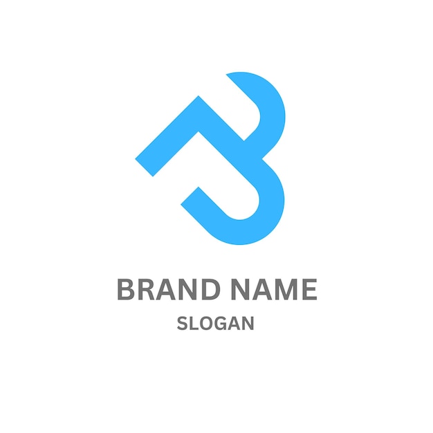 Diseño del logotipo de la letra BJ333