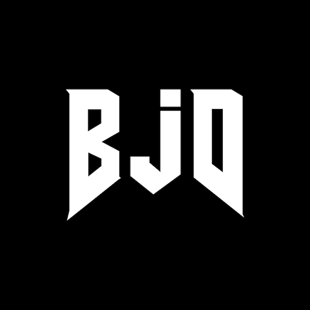 Diseño de logotipo de letra BJD para una empresa de tecnología Diseño del logotipo BJD Combinación de colores blanco y negro Logo BJD Vector BJD Diseño del icono BJD Alfabeto BJD Tipo de diseño del logotipo