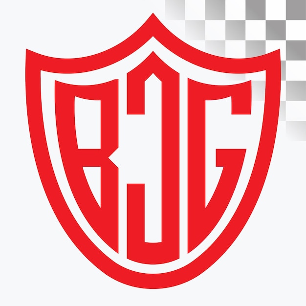 Diseño de logotipo de letra BJG