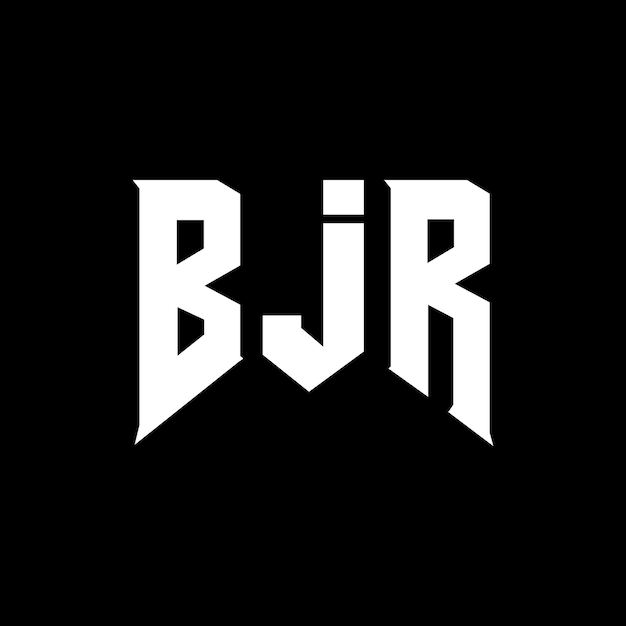 Diseño de logotipo de letra BJR para una empresa de tecnología Diseño de Logotipo BJR Combinación de colores blanco y negro Logo BJR Vector BJR Diseño de icono BJR Alfabeto BJR Tipoografía Diseño del logotipo