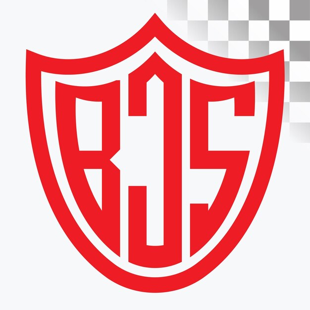 Diseño de logotipo de letra BJS